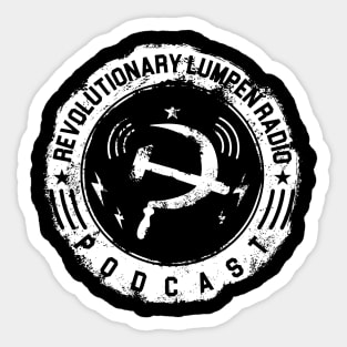 Grunge - White - Revolutionary Lumpen Radio Design Sticker